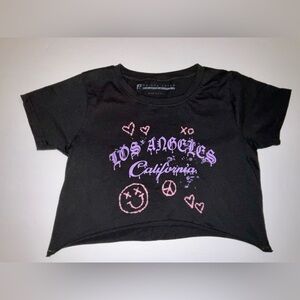 PRINCE PETER LOS ANGELES CALIFORNIA CROP T-SHIRT - large - nwot